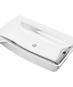 vidaXL Wash Basin 71x38x13.5 cm Ceramic Silver