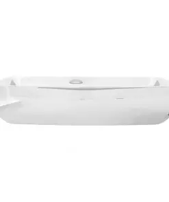 vidaXL Wash Basin 71x38x13.5 cm Ceramic Silver