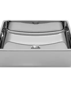 vidaXL Wash Basin 41x30x12 cm Ceramic Silver