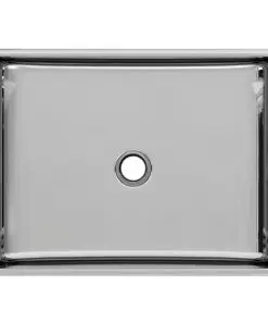 vidaXL Wash Basin 41x30x12 cm Ceramic Silver