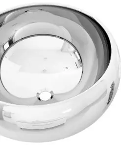 vidaXL Wash Basin 40×15 cm Ceramic Silver