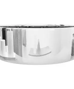 vidaXL Wash Basin 40×15 cm Ceramic Silver