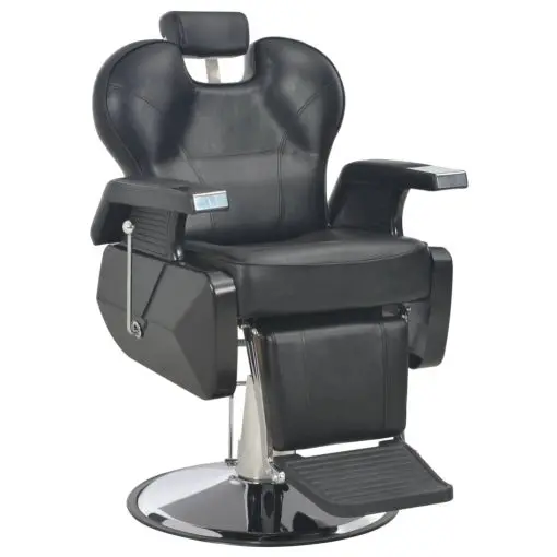 vidaXL Barber Chair Black 72x68x98 cm Faux Leather