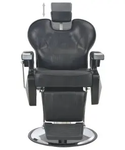 vidaXL Barber Chair Black 72x68x98 cm Faux Leather