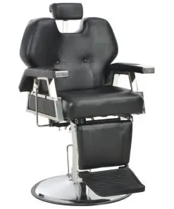 vidaXL Barber Chair Black 72x68x98 cm Faux Leather