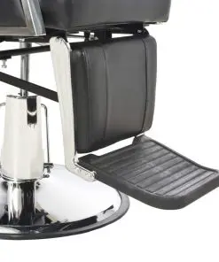 vidaXL Barber Chair Black 72x68x98 cm Faux Leather