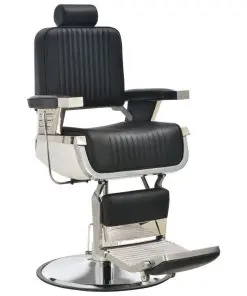 vidaXL Barber Chair Black 68x69x116 cm Faux Leather