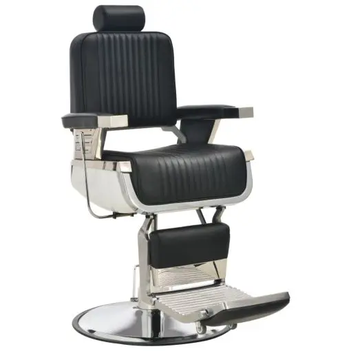 vidaXL Barber Chair Black 68x69x116 cm Faux Leather