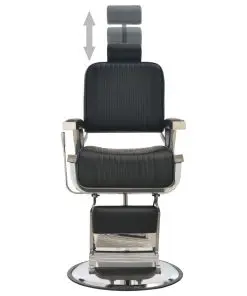 vidaXL Barber Chair Black 68x69x116 cm Faux Leather