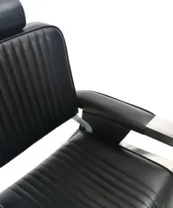 vidaXL Barber Chair Black 68x69x116 cm Faux Leather