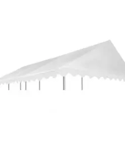 vidaXL Gazebo Top Cover PVC 500 g/m² 3×6 m White