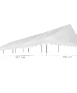 vidaXL Party Tent Roof 4×8 m White 450 g/m²