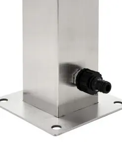 vidaXL Garden Water Column Stainless Steel Square 95 cm