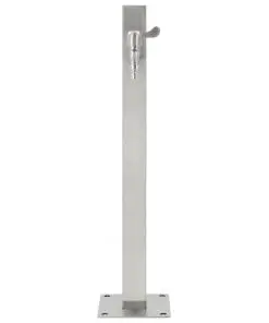vidaXL Garden Water Column Stainless Steel Square 65 cm