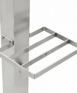 vidaXL Garden Water Column Stainless Steel Square 95 cm