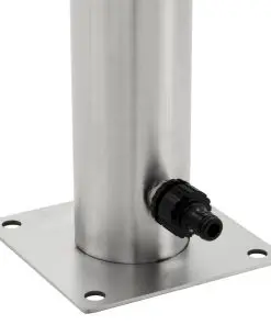 vidaXL Garden Water Column Stainless Steel Round 95 cm