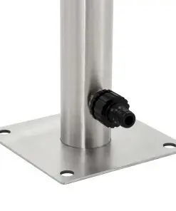 vidaXL Garden Water Column Stainless Steel Round 65 cm