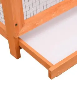 vidaXL Bird Cage Solid Pine & Fir Wood 120x60x168 cm