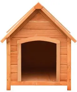 vidaXL Dog House Solid Pine & Fir Wood 72x85x82 cm