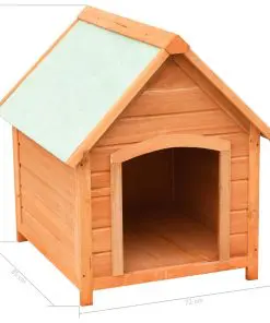 vidaXL Dog House Solid Pine & Fir Wood 72x85x82 cm