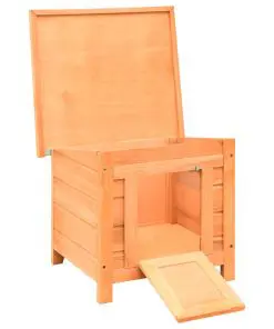 vidaXL Cat House Solid Pine & Fir Wood 50x46x43.5 cm