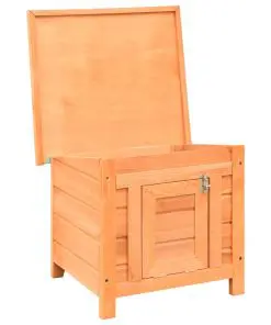 vidaXL Cat House Solid Pine & Fir Wood 50x46x43.5 cm