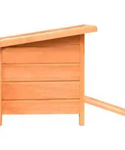 vidaXL Cat House Solid Pine & Fir Wood 50x46x43.5 cm