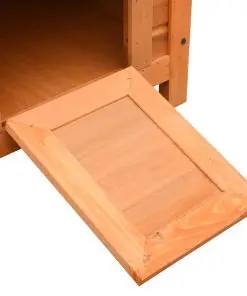 vidaXL Cat House Solid Pine & Fir Wood 50x46x43.5 cm