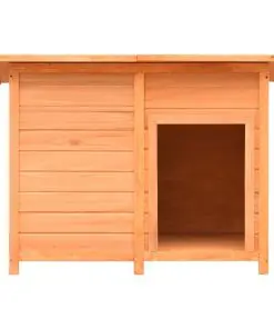 vidaXL Dog Cage Solid Pine & Fir Wood 120x77x86 cm