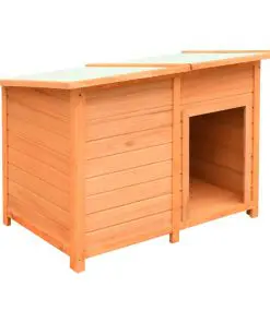 vidaXL Dog Cage Solid Pine & Fir Wood 120x77x86 cm