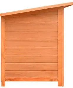 vidaXL Dog Cage Solid Pine & Fir Wood 120x77x86 cm