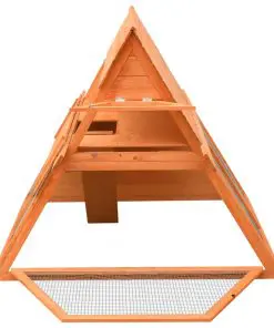 vidaXL Rabbit Hutch Solid Pine & Fir Wood 152x128x108 cm