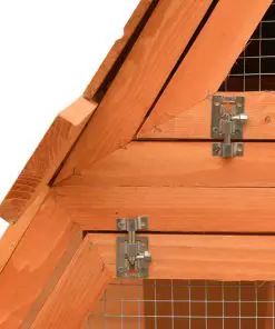 vidaXL Rabbit Hutch Solid Pine & Fir Wood 152x128x108 cm