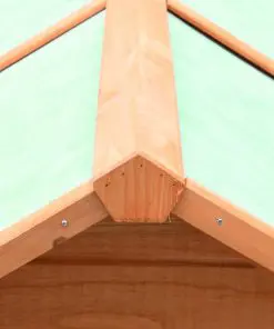 vidaXL Chicken Cage Solid Pine & Fir Wood 170x81x110 cm