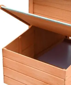 vidaXL Chicken Cage Solid Pine & Fir Wood 170x81x110 cm