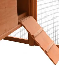 vidaXL Chicken Cage Solid Pine & Fir Wood 170x81x110 cm