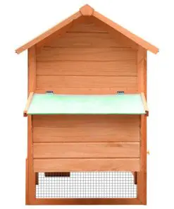 vidaXL Chicken Cage Solid Pine & Fir Wood 170x81x110 cm