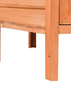 vidaXL Chicken Cage Solid Pine & Fir Wood 126x117x125 cm