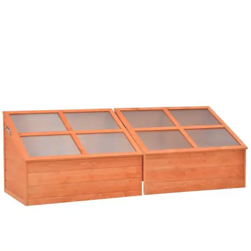 vidaXL Greenhouse Wood 180x57x62 cm
