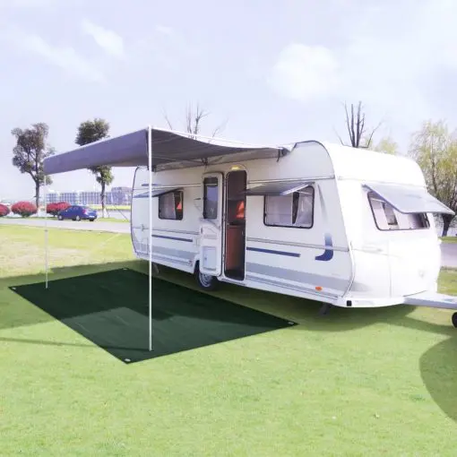 vidaXL Tent Carpet 250×500 cm HDPE Green
