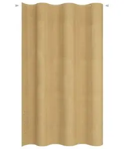 vidaXL Hanging Balcony Screen Beige HDPE 140×230 cm