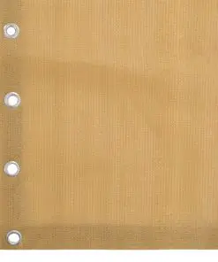 vidaXL Hanging Balcony Screen Beige HDPE 140×230 cm