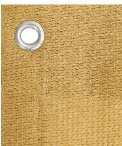 vidaXL Hanging Balcony Screen Beige HDPE 140×230 cm