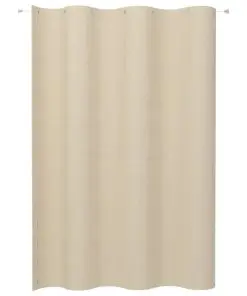 vidaXL Hanging Balcony Screen Cream HDPE 140×230 cm