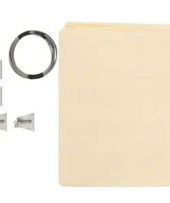 vidaXL Hanging Balcony Screen Cream HDPE 140×230 cm