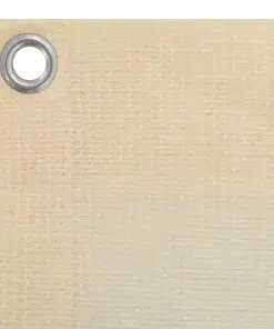 vidaXL Hanging Balcony Screen Cream HDPE 140×230 cm