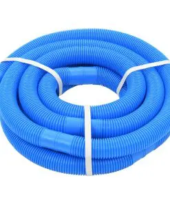vidaXL Pool Hose with Clamps Blue 38 mm 6 m