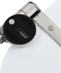 vidaXL WC Toilet Seat with Soft Close Lid MDF Starfish Design