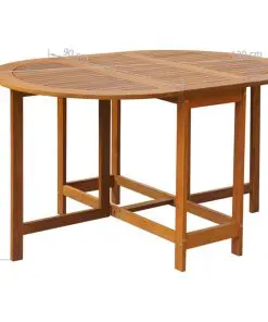 vidaXL 5 Piece Folding Outdoor Dining Set Solid Acacia Wood
