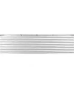vidaXL Garden Planter 400x80x81 cm Galvanised Steel Silver